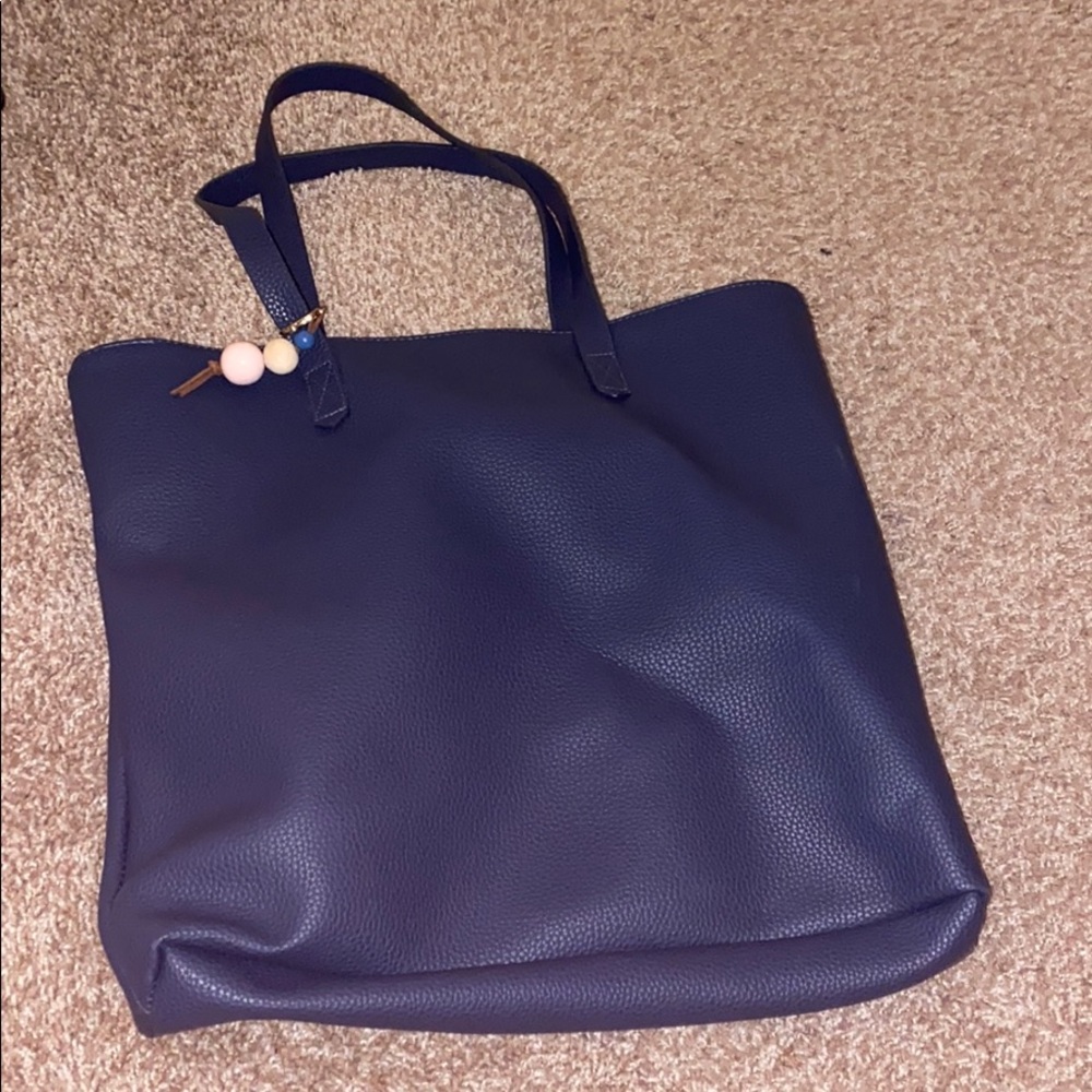 Blue beach bag